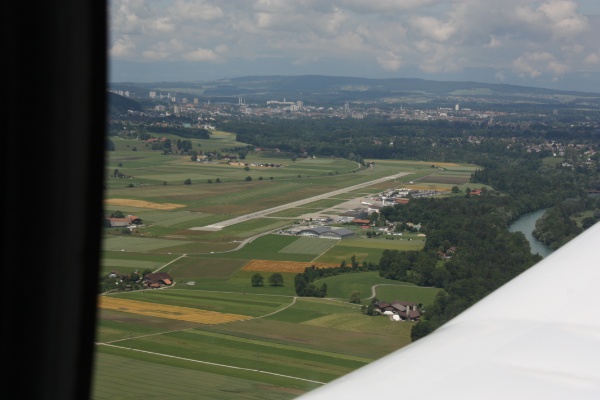 Anflug Bern